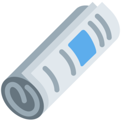 Twitter rolled-up newspaper