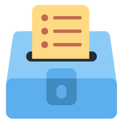 Twitter ballot box with ballot
