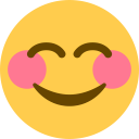 Twitter smiling face with smiling eyes