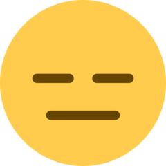 Twitter expressionless face