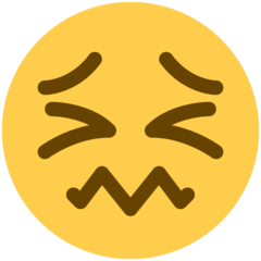 Twitter confounded face