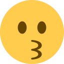 Twitter kissing face