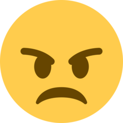 Twitter angry face