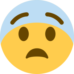Twitter fearful face