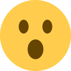 Twitter face with open mouth