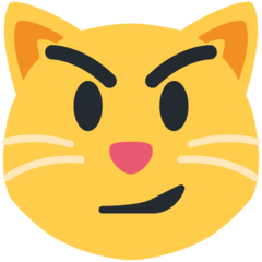 推特 得意地笑的猫脸