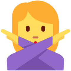 推特 作出不手势的女人