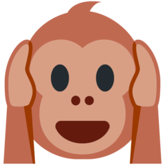 Twitter hear-no-evil monkey