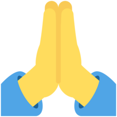 Twitter folded hands