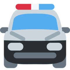 推特 迎面而来的警车