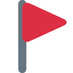 Twitter triangular flag
