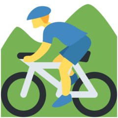 Twitter man mountain biking