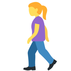 Twitter woman walking