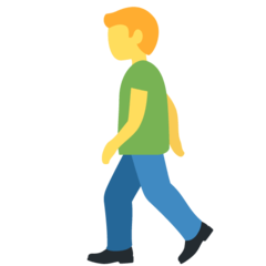 Twitter man walking