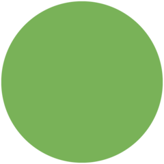 Twitter green circle