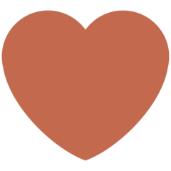 Twitter brown heart