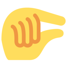 Twitter pinching hand