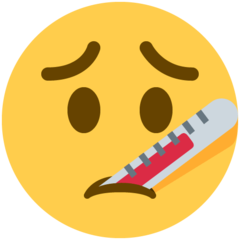 Twitter face with thermometer