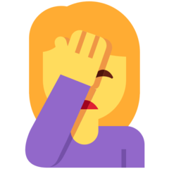 Twitter woman facepalming