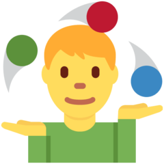 Twitter man juggling