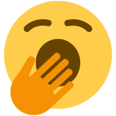 Twitter yawning face