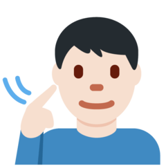 Twitter deaf man: light skin tone