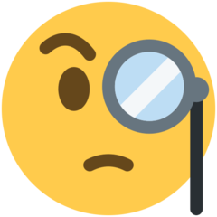 Twitter face with monocle