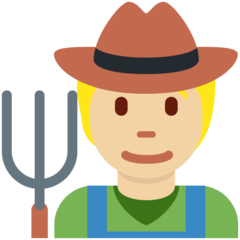 Twitter farmer: medium-light skin tone