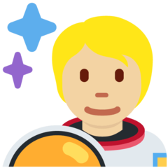 Twitter astronaut: medium-light skin tone