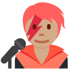 Twitter singer: medium skin tone
