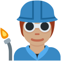 Twitter factory worker: medium skin tone