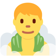 Twitter man in steamy room