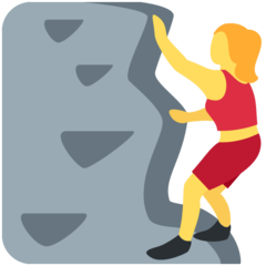 Twitter woman climbing