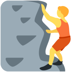 Twitter person climbing