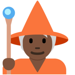 Twitter mage: dark skin tone