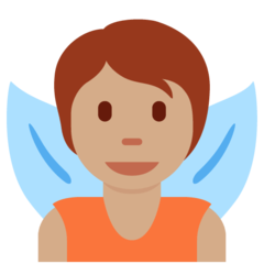 Twitter fairy: medium skin tone