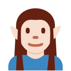 Twitter man elf: light skin tone
