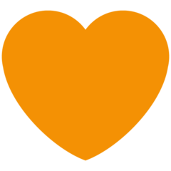 Twitter orange heart