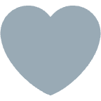 Twitter grey heart