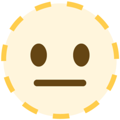 推特 虚线轮廓脸的表情