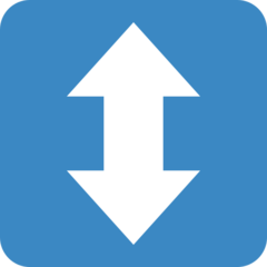 Twitter up-down arrow