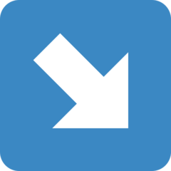 Twitter down-right arrow
