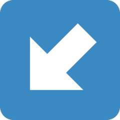 Twitter down-left arrow