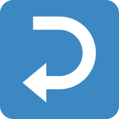 Twitter right arrow curving left
