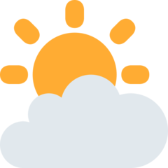 Twitter sun behind cloud