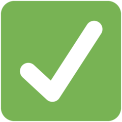 Twitter check mark button