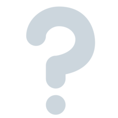 Twitter white question mark