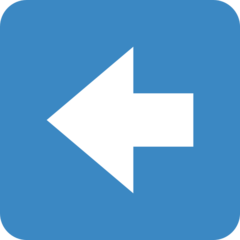 Twitter left arrow