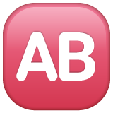 WhatsApp AB button (blood type)