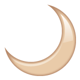 WhatsApp crescent moon